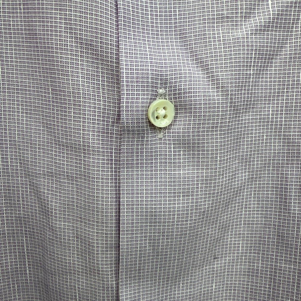 Armani Collection Sz Large 30% Linen‎  Button Up Purple Men's - Picture 4 of 7